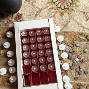 37 Flameless Elegant LED Safe Tea Lights Flickers and Glows with Batteries